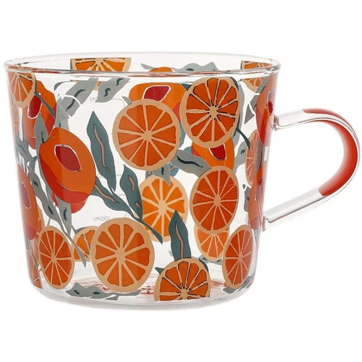 The 500ML Large-capacity Glass Handle Cup